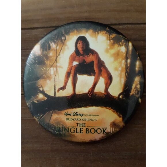 Vintage Promotional Movie Merchandise Disney Pinback Button The Jungle Book 1994 - Picture 3 of 4